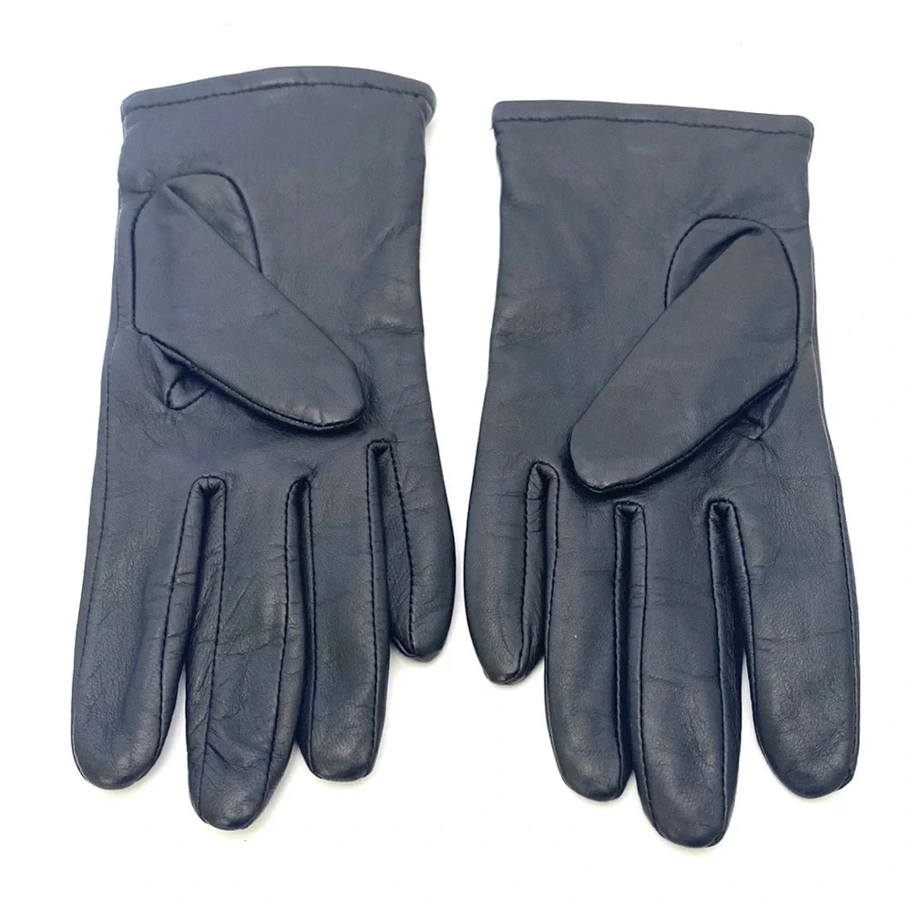 Preston & York Women's Black Leather Driving Gloves